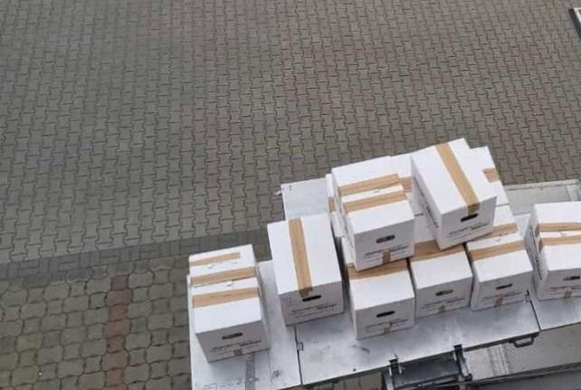 Behördenumzug in Rathmannsdorf mit einem Möbellift